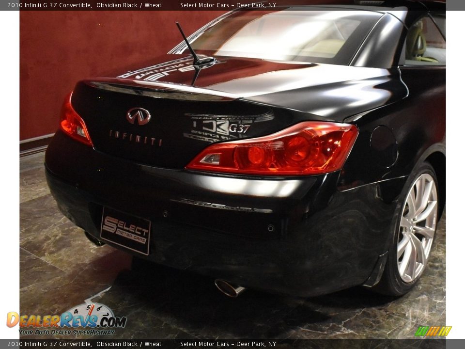 2010 Infiniti G 37 Convertible Obsidian Black / Wheat Photo #8