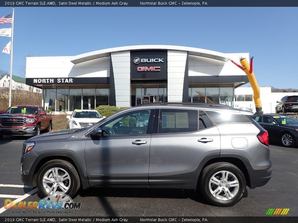 2019 GMC Terrain SLE AWD Satin Steel Metallic / Medium Ash Gray Photo #14