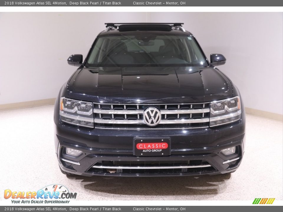 2018 Volkswagen Atlas SEL 4Motion Deep Black Pearl / Titan Black Photo #2