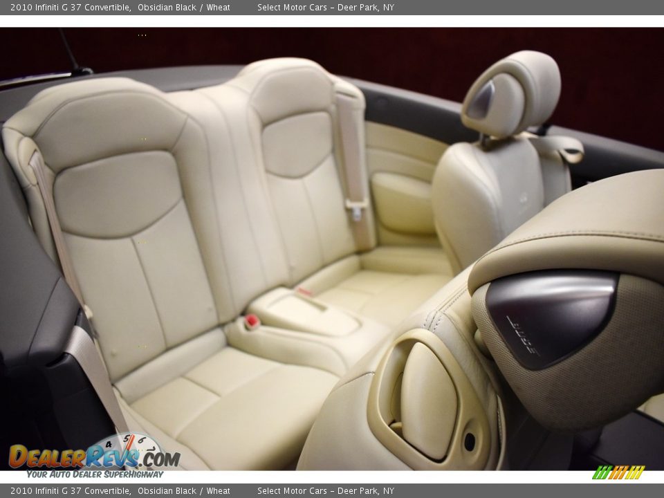 2010 Infiniti G 37 Convertible Obsidian Black / Wheat Photo #16