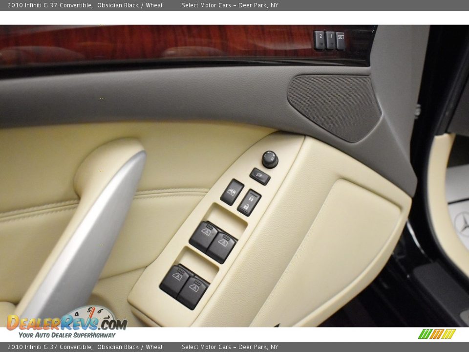 2010 Infiniti G 37 Convertible Obsidian Black / Wheat Photo #17