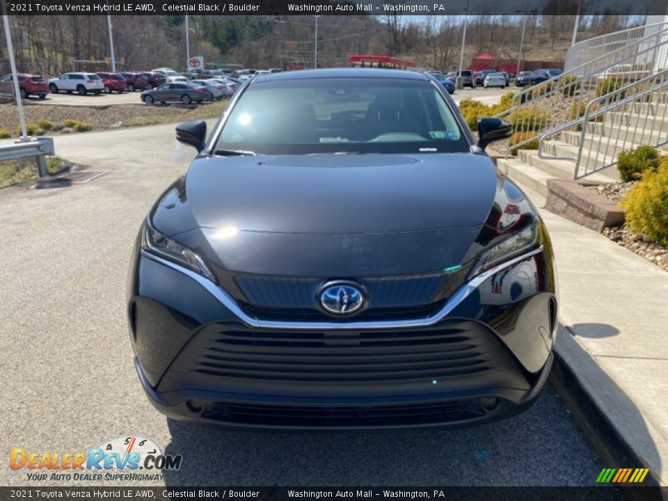 2021 Toyota Venza Hybrid LE AWD Celestial Black / Boulder Photo #11