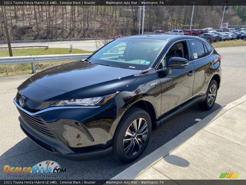 2021 Toyota Venza Hybrid LE AWD Celestial Black / Boulder Photo #12