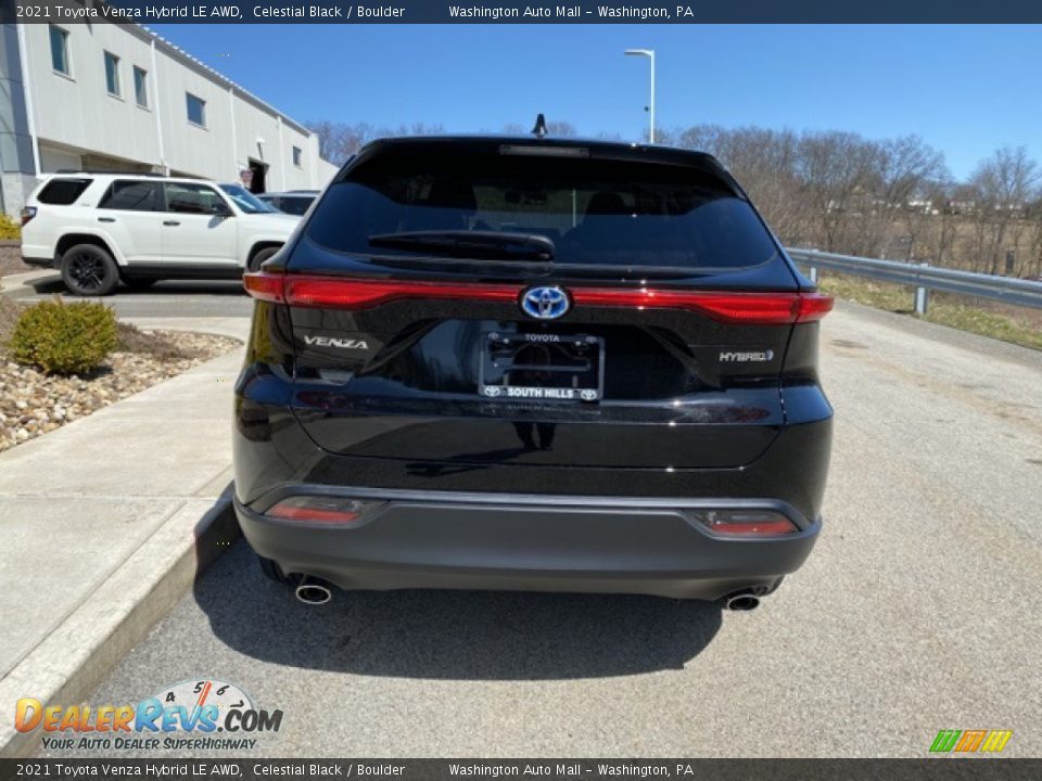 2021 Toyota Venza Hybrid LE AWD Celestial Black / Boulder Photo #14