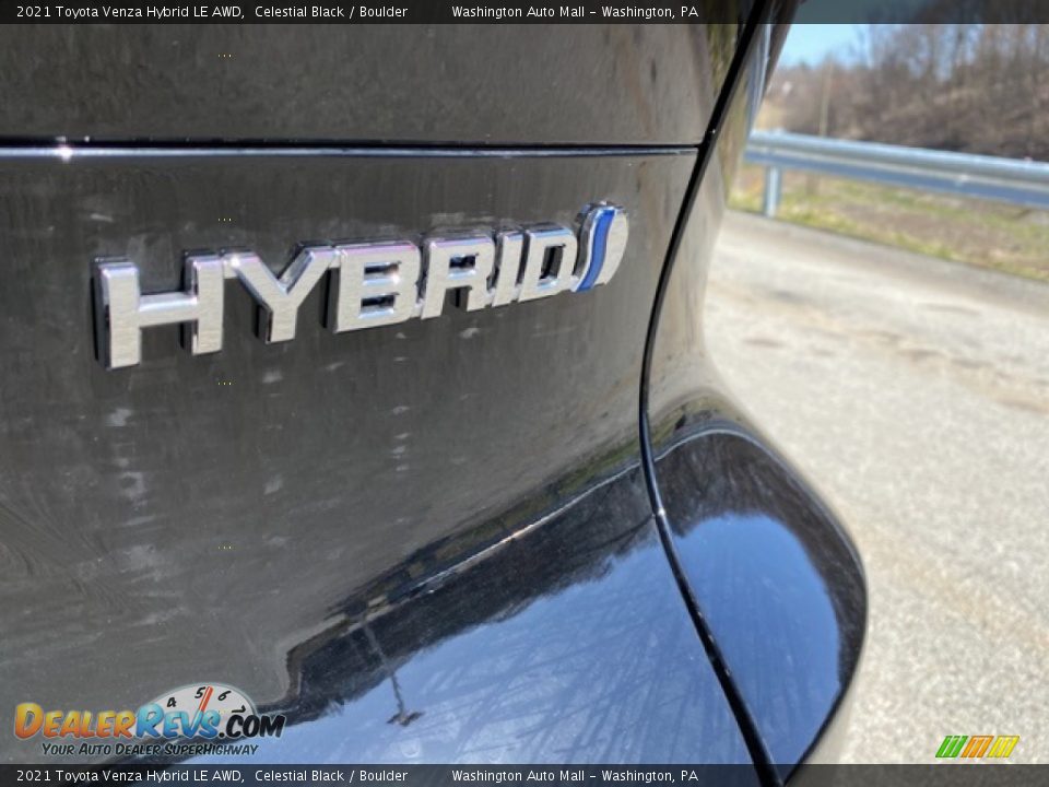 2021 Toyota Venza Hybrid LE AWD Celestial Black / Boulder Photo #22