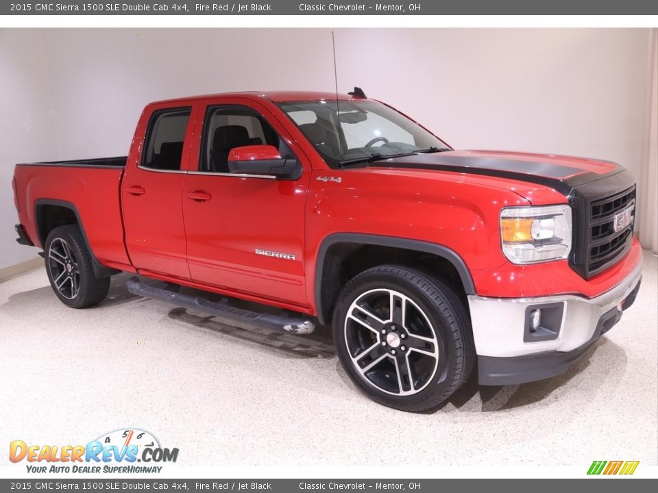 2015 GMC Sierra 1500 SLE Double Cab 4x4 Fire Red / Jet Black Photo #1