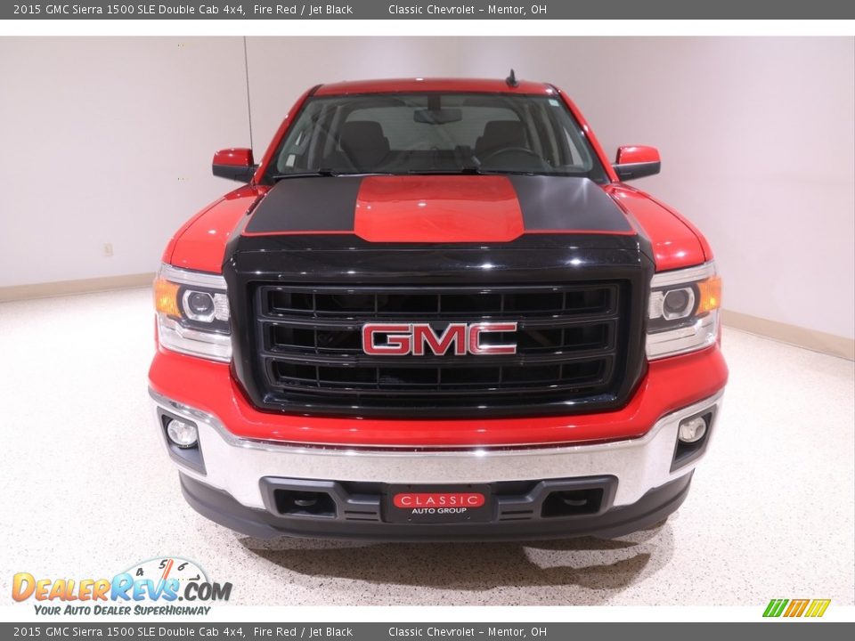 2015 GMC Sierra 1500 SLE Double Cab 4x4 Fire Red / Jet Black Photo #2