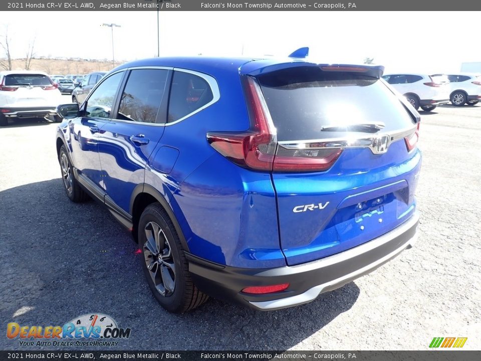 2021 Honda CR-V EX-L AWD Aegean Blue Metallic / Black Photo #2