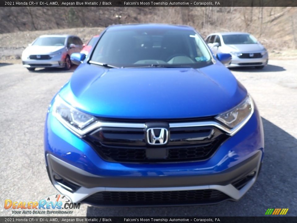 2021 Honda CR-V EX-L AWD Aegean Blue Metallic / Black Photo #6