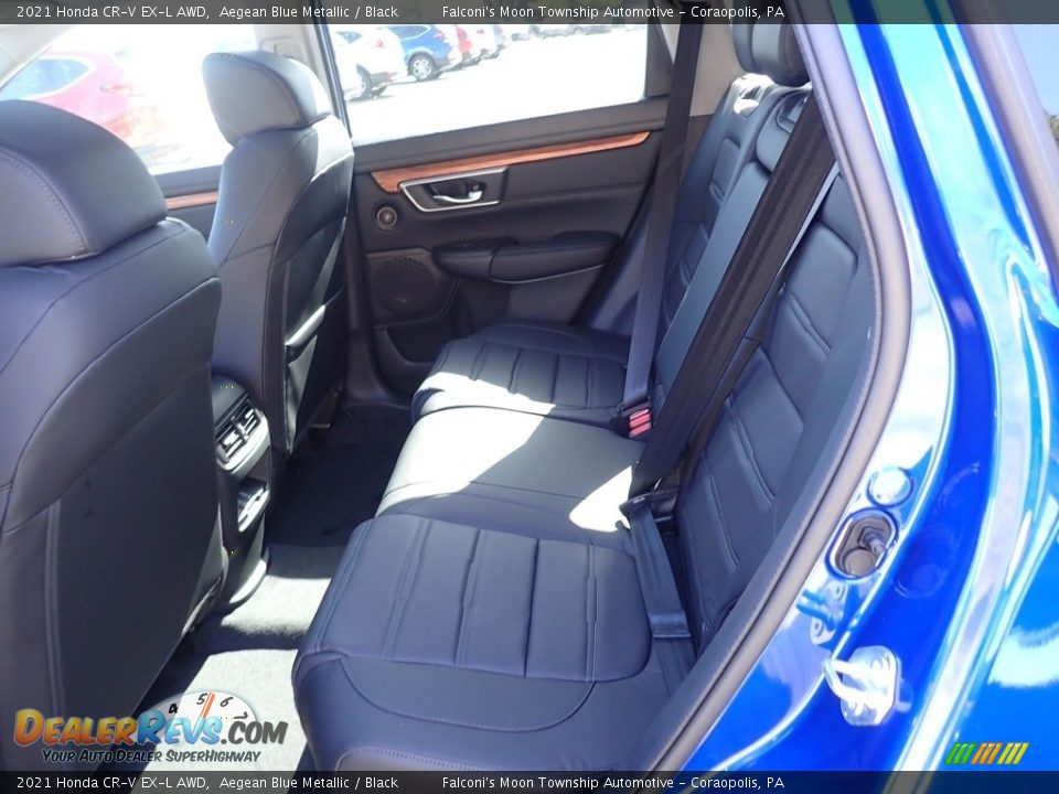 2021 Honda CR-V EX-L AWD Aegean Blue Metallic / Black Photo #10