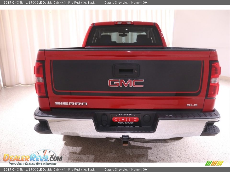 2015 GMC Sierra 1500 SLE Double Cab 4x4 Fire Red / Jet Black Photo #18