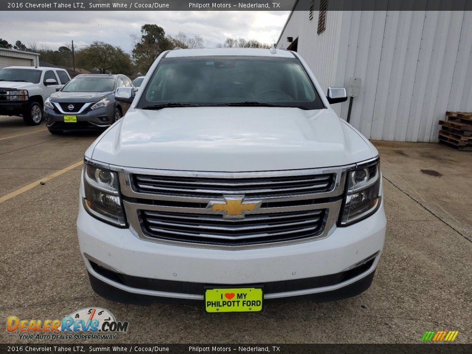 2016 Chevrolet Tahoe LTZ Summit White / Cocoa/Dune Photo #8