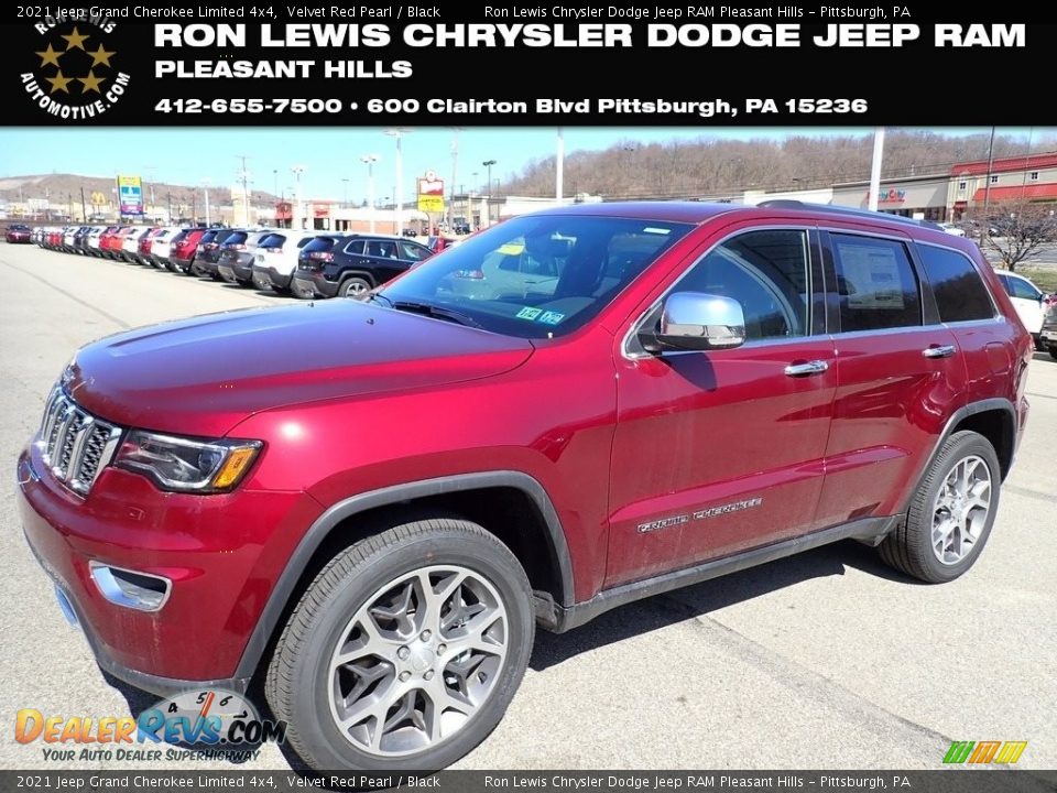 2021 Jeep Grand Cherokee Limited 4x4 Velvet Red Pearl / Black Photo #1