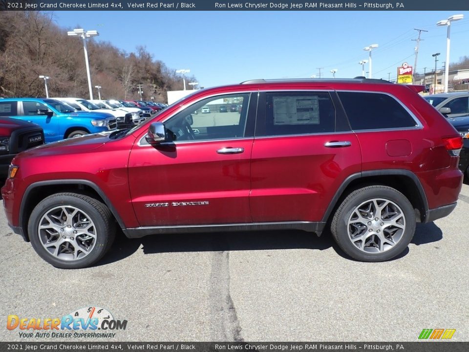 2021 Jeep Grand Cherokee Limited 4x4 Velvet Red Pearl / Black Photo #2