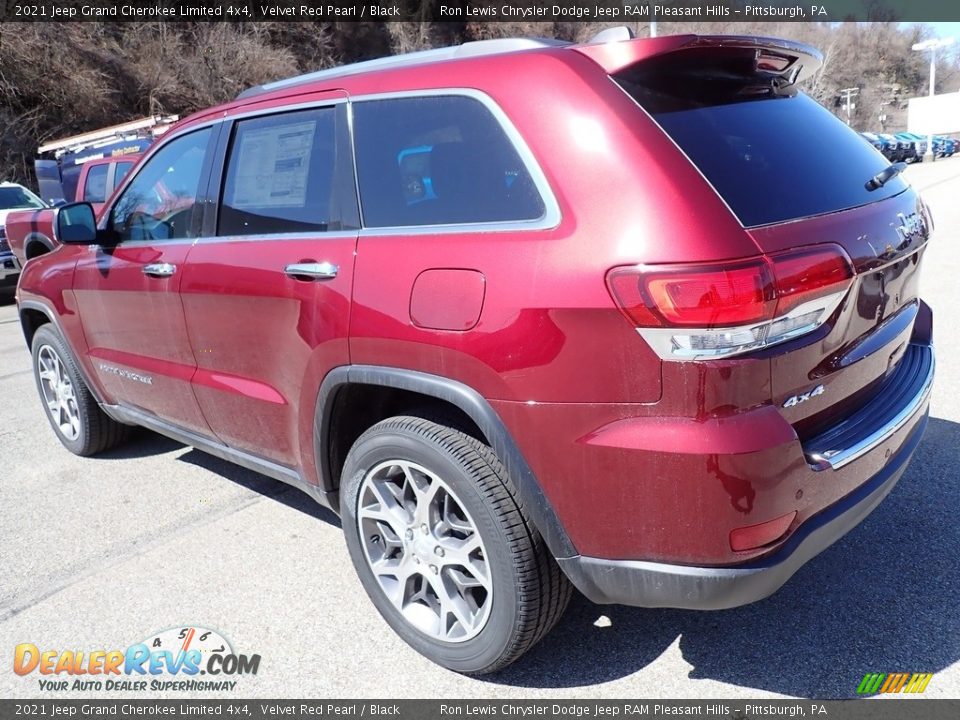 2021 Jeep Grand Cherokee Limited 4x4 Velvet Red Pearl / Black Photo #3