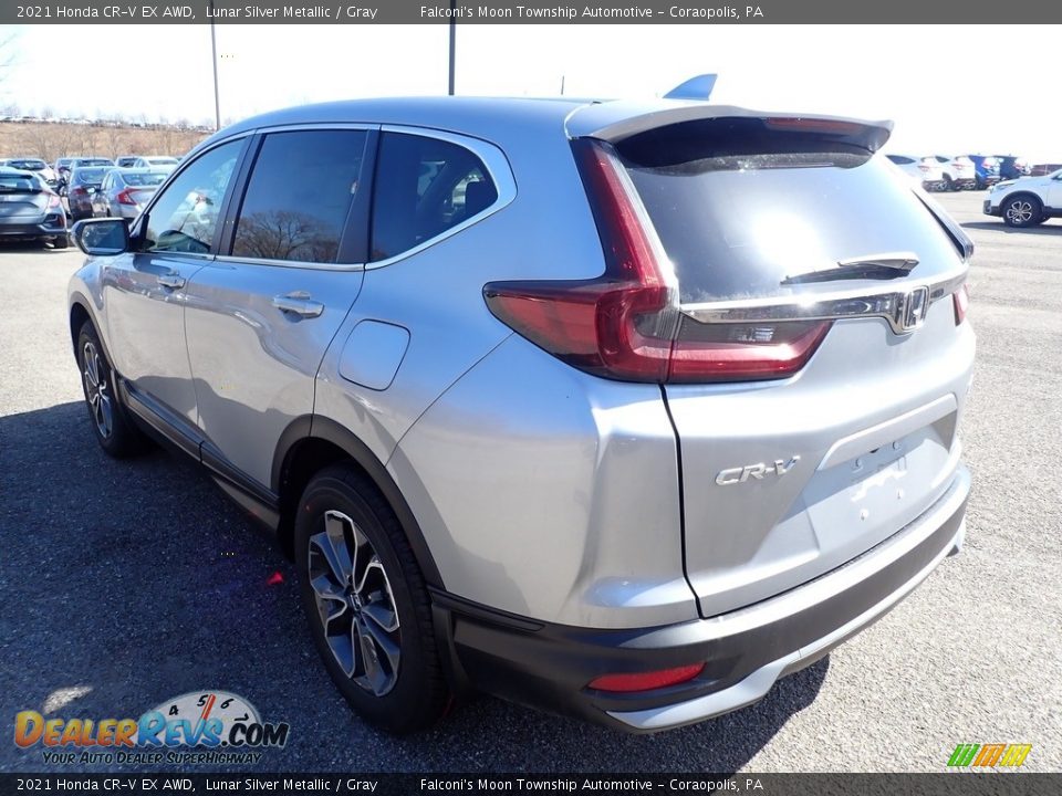 2021 Honda CR-V EX AWD Lunar Silver Metallic / Gray Photo #3