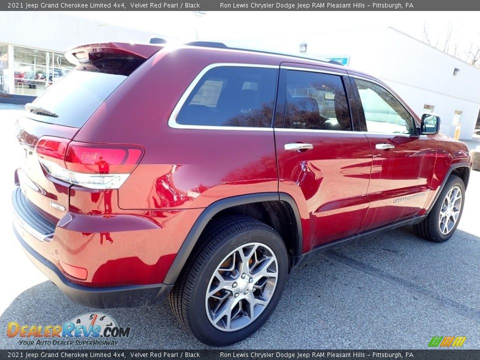 2021 Jeep Grand Cherokee Limited 4x4 Velvet Red Pearl / Black Photo #6