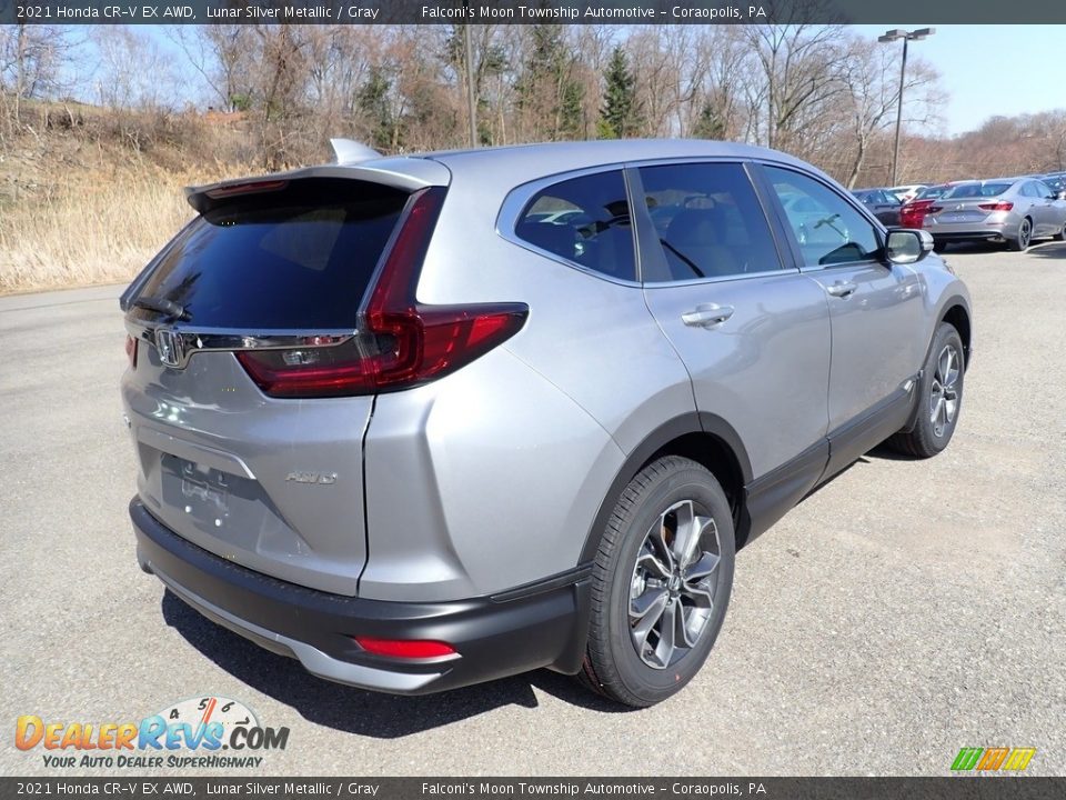 2021 Honda CR-V EX AWD Lunar Silver Metallic / Gray Photo #5