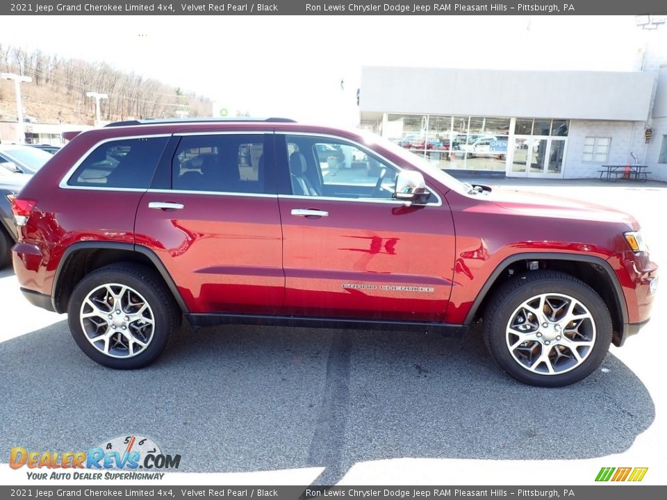 2021 Jeep Grand Cherokee Limited 4x4 Velvet Red Pearl / Black Photo #7