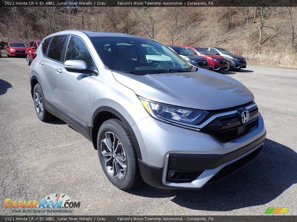 2021 Honda CR-V EX AWD Lunar Silver Metallic / Gray Photo #6