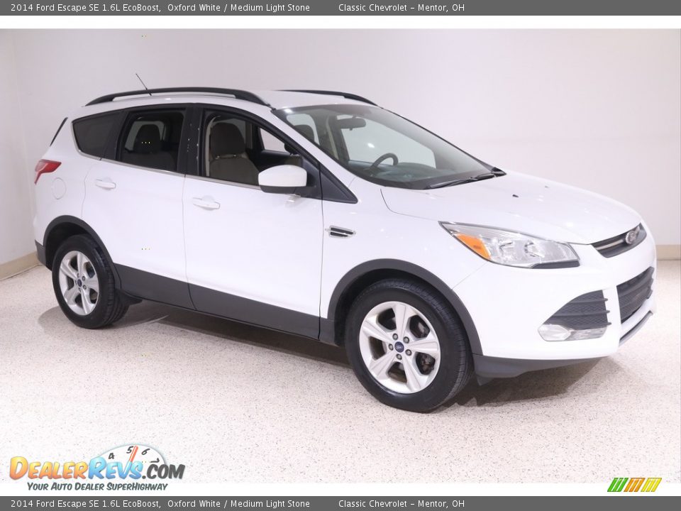 2014 Ford Escape SE 1.6L EcoBoost Oxford White / Medium Light Stone Photo #1