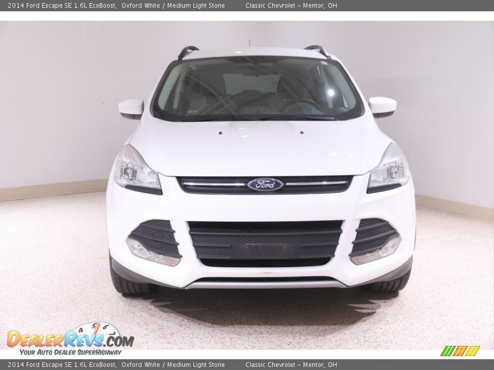 2014 Ford Escape SE 1.6L EcoBoost Oxford White / Medium Light Stone Photo #2