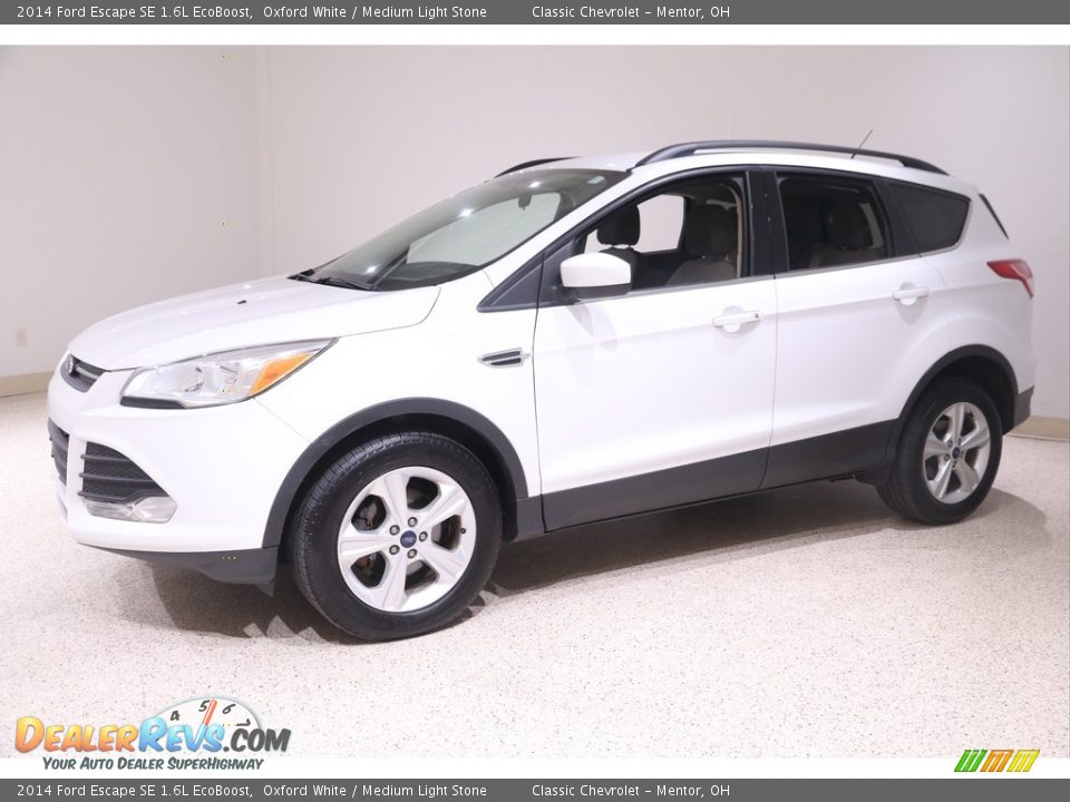 2014 Ford Escape SE 1.6L EcoBoost Oxford White / Medium Light Stone Photo #3