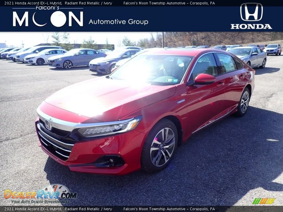 2021 Honda Accord EX-L Hybrid Radiant Red Metallic / Ivory Photo #1