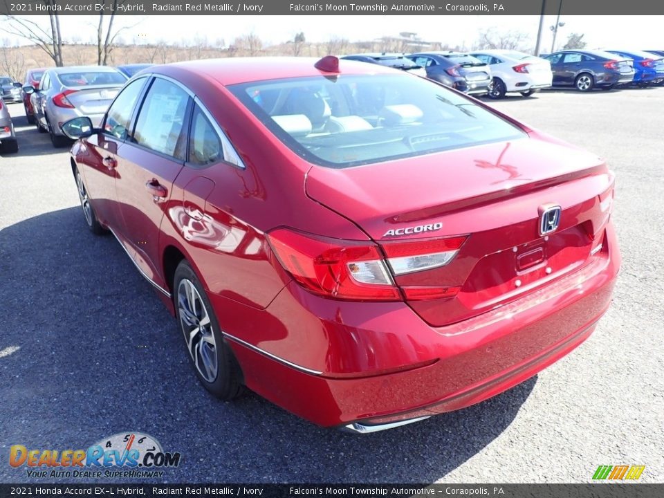 2021 Honda Accord EX-L Hybrid Radiant Red Metallic / Ivory Photo #2