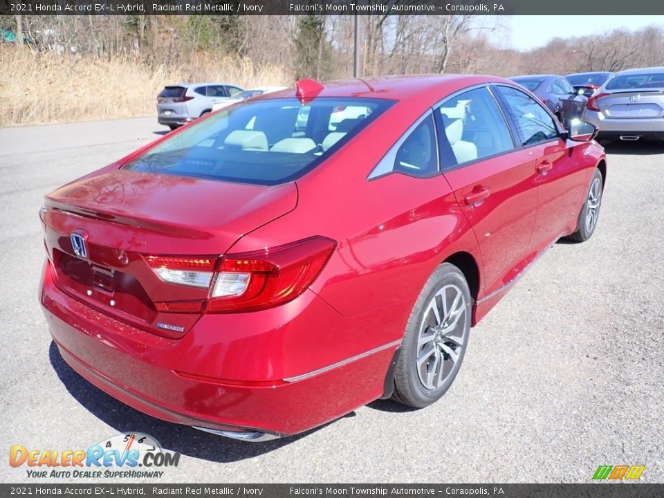 2021 Honda Accord EX-L Hybrid Radiant Red Metallic / Ivory Photo #4