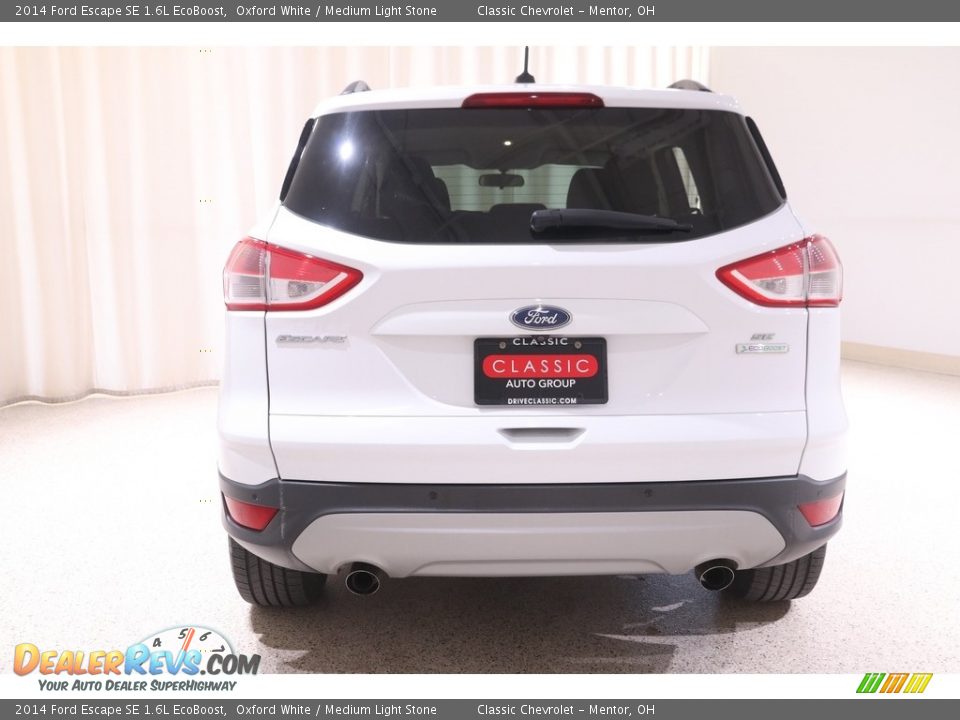 2014 Ford Escape SE 1.6L EcoBoost Oxford White / Medium Light Stone Photo #18