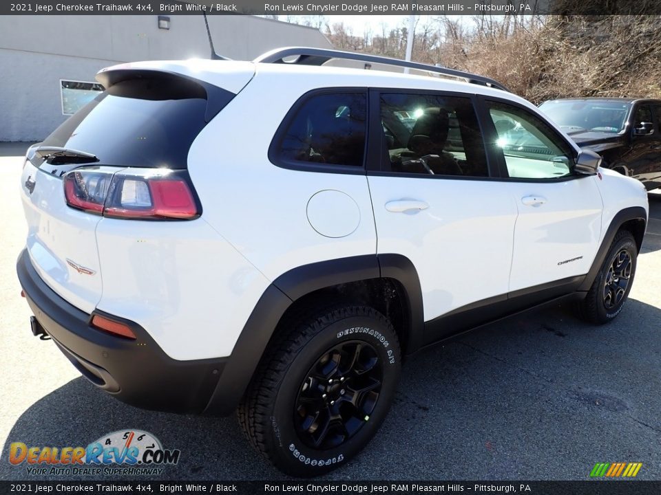 2021 Jeep Cherokee Traihawk 4x4 Bright White / Black Photo #6