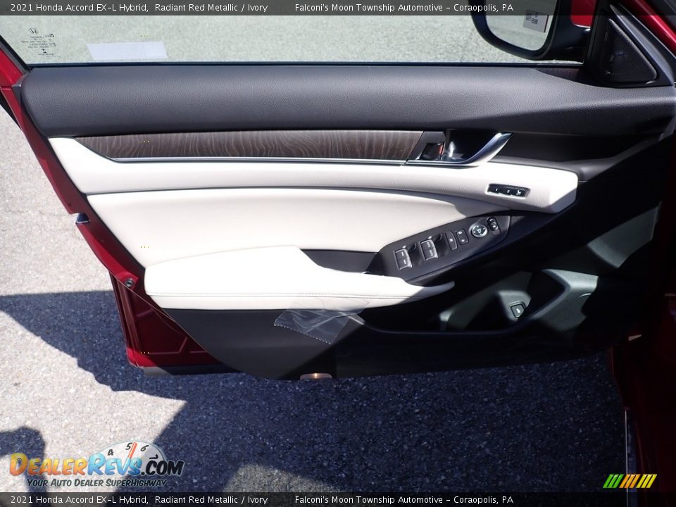 2021 Honda Accord EX-L Hybrid Radiant Red Metallic / Ivory Photo #11