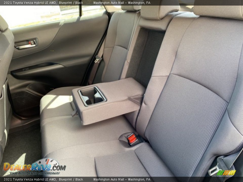 Rear Seat of 2021 Toyota Venza Hybrid LE AWD Photo #25