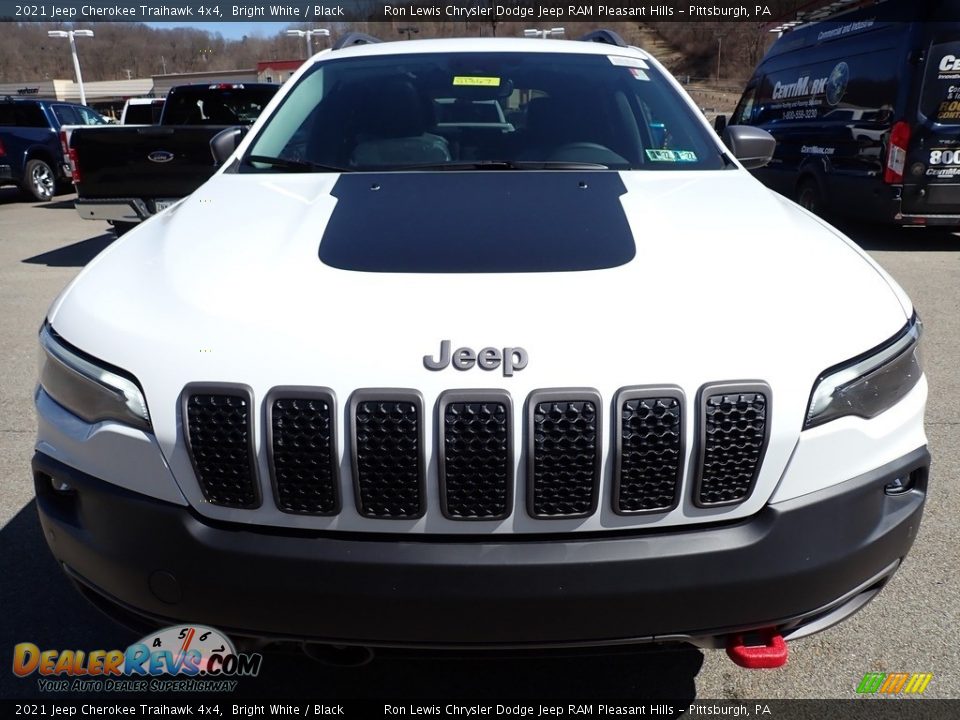 2021 Jeep Cherokee Traihawk 4x4 Bright White / Black Photo #9