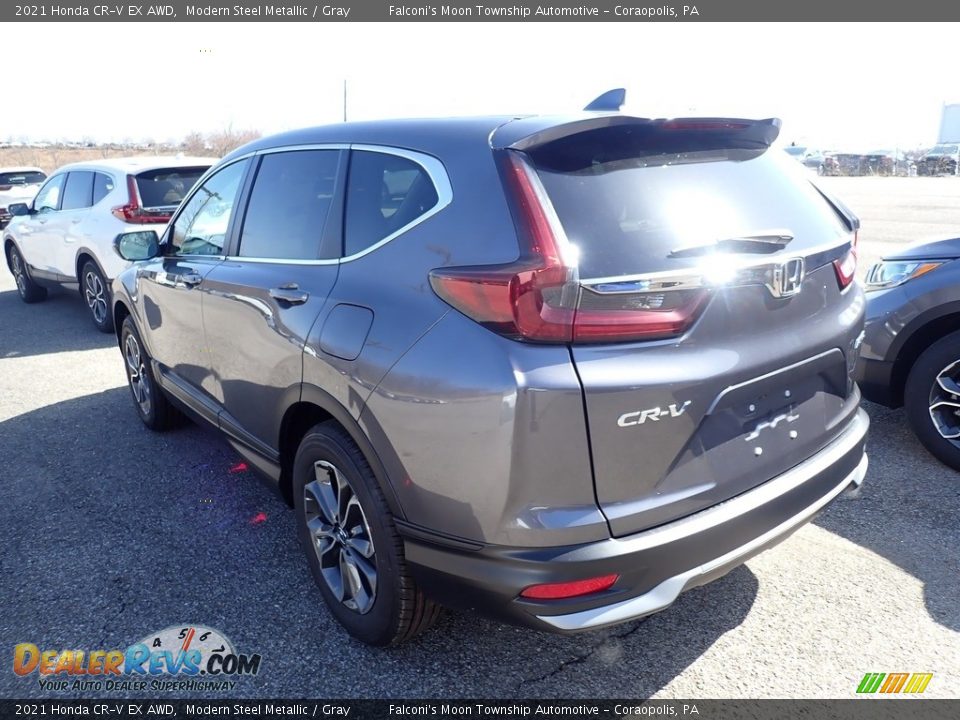 2021 Honda CR-V EX AWD Modern Steel Metallic / Gray Photo #2