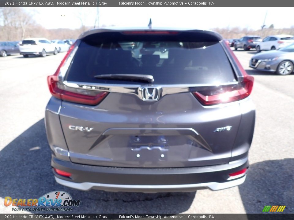 2021 Honda CR-V EX AWD Modern Steel Metallic / Gray Photo #3