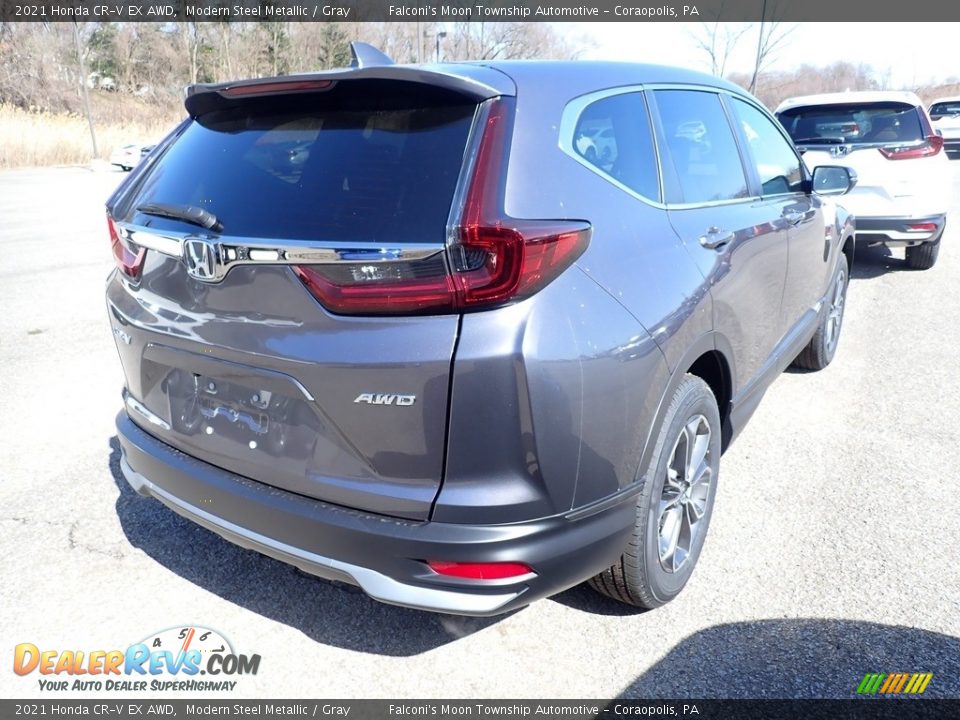 2021 Honda CR-V EX AWD Modern Steel Metallic / Gray Photo #4