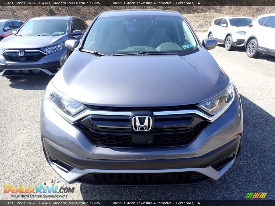 2021 Honda CR-V EX AWD Modern Steel Metallic / Gray Photo #6