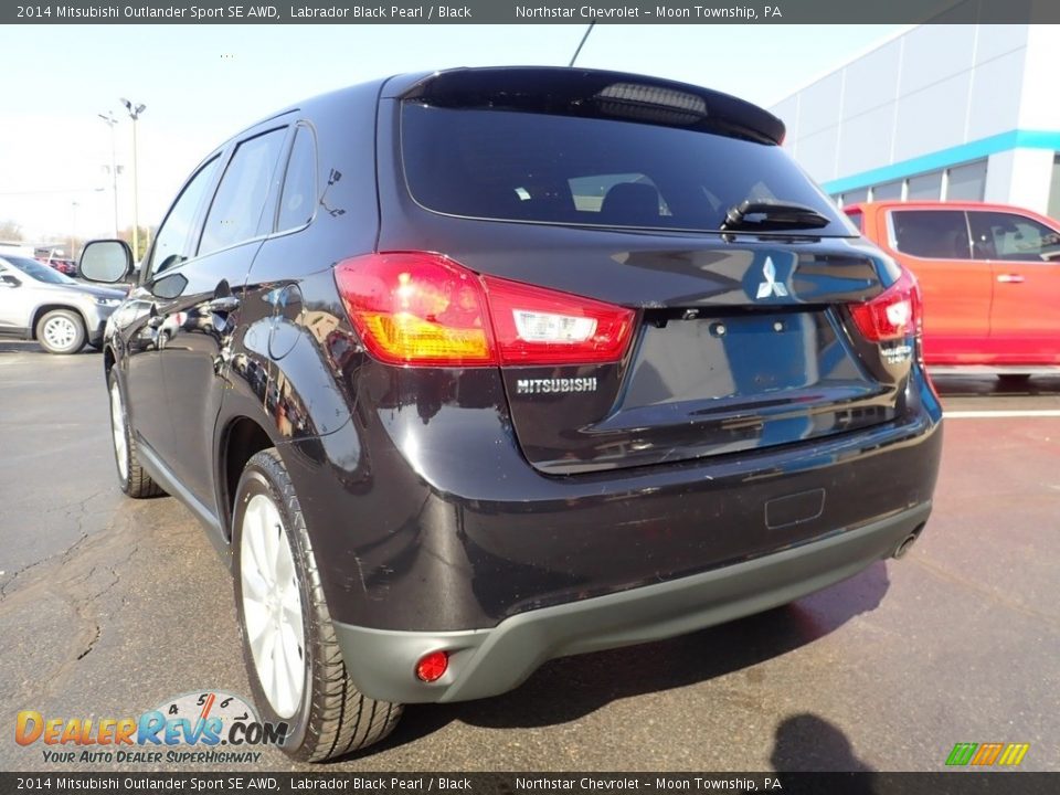 2014 Mitsubishi Outlander Sport SE AWD Labrador Black Pearl / Black Photo #5