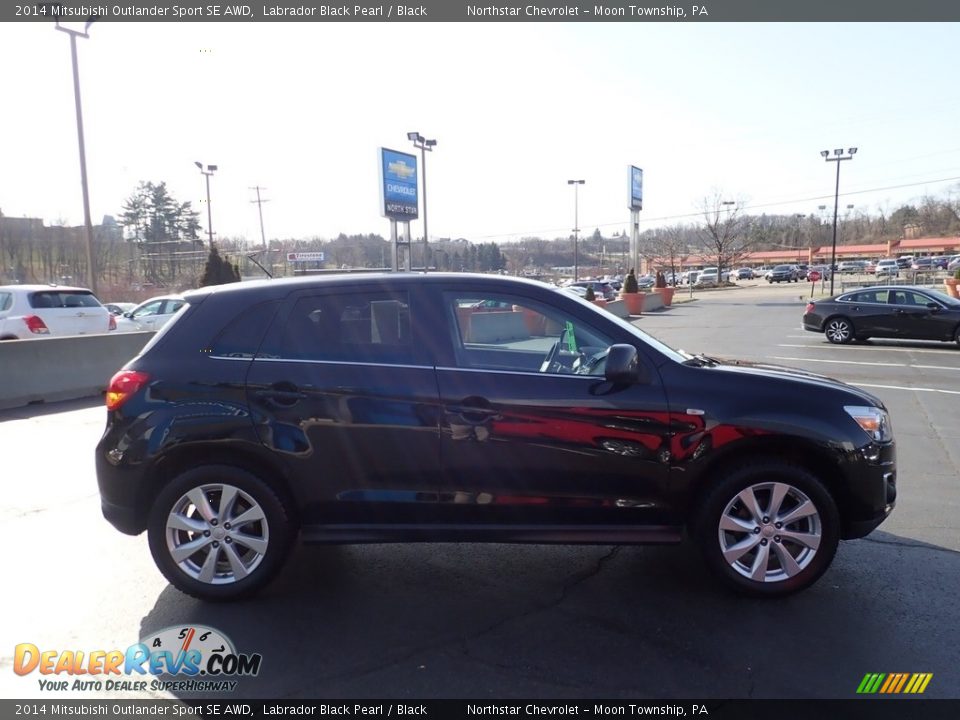 2014 Mitsubishi Outlander Sport SE AWD Labrador Black Pearl / Black Photo #10