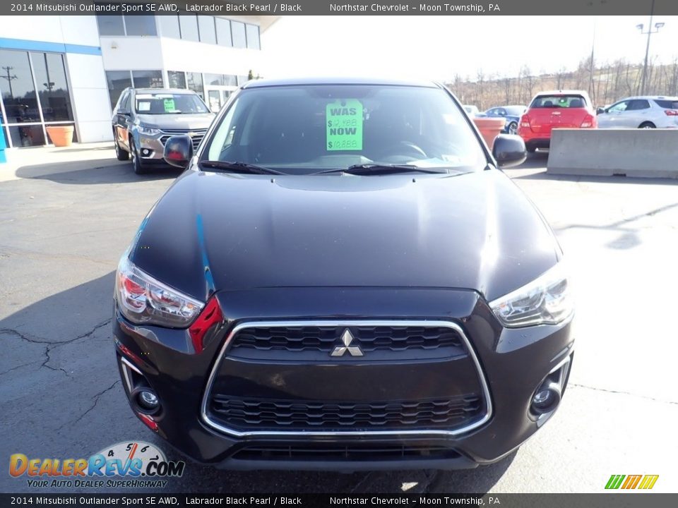 2014 Mitsubishi Outlander Sport SE AWD Labrador Black Pearl / Black Photo #13