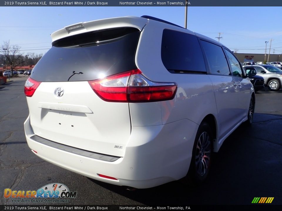 2019 Toyota Sienna XLE Blizzard Pearl White / Dark Bisque Photo #8