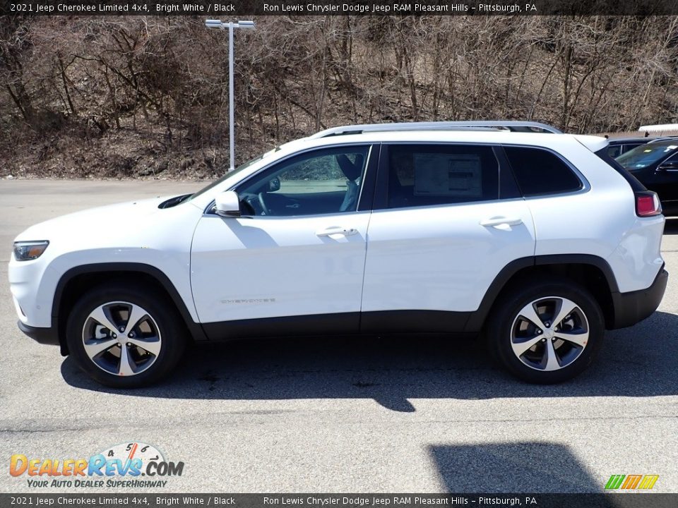2021 Jeep Cherokee Limited 4x4 Bright White / Black Photo #2