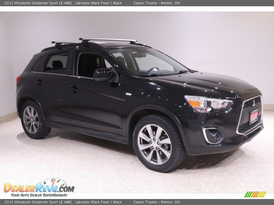 2013 Mitsubishi Outlander Sport LE AWD Labrador Black Pearl / Black Photo #1