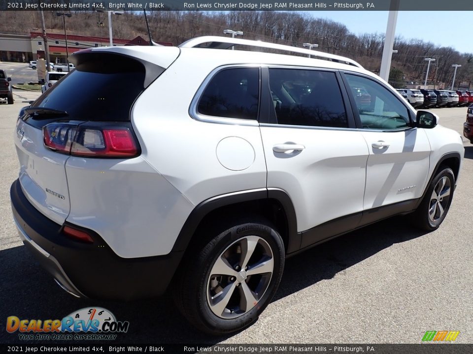 2021 Jeep Cherokee Limited 4x4 Bright White / Black Photo #6