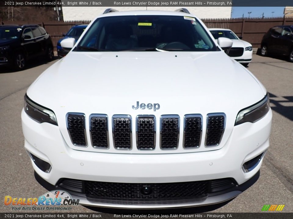 2021 Jeep Cherokee Limited 4x4 Bright White / Black Photo #9