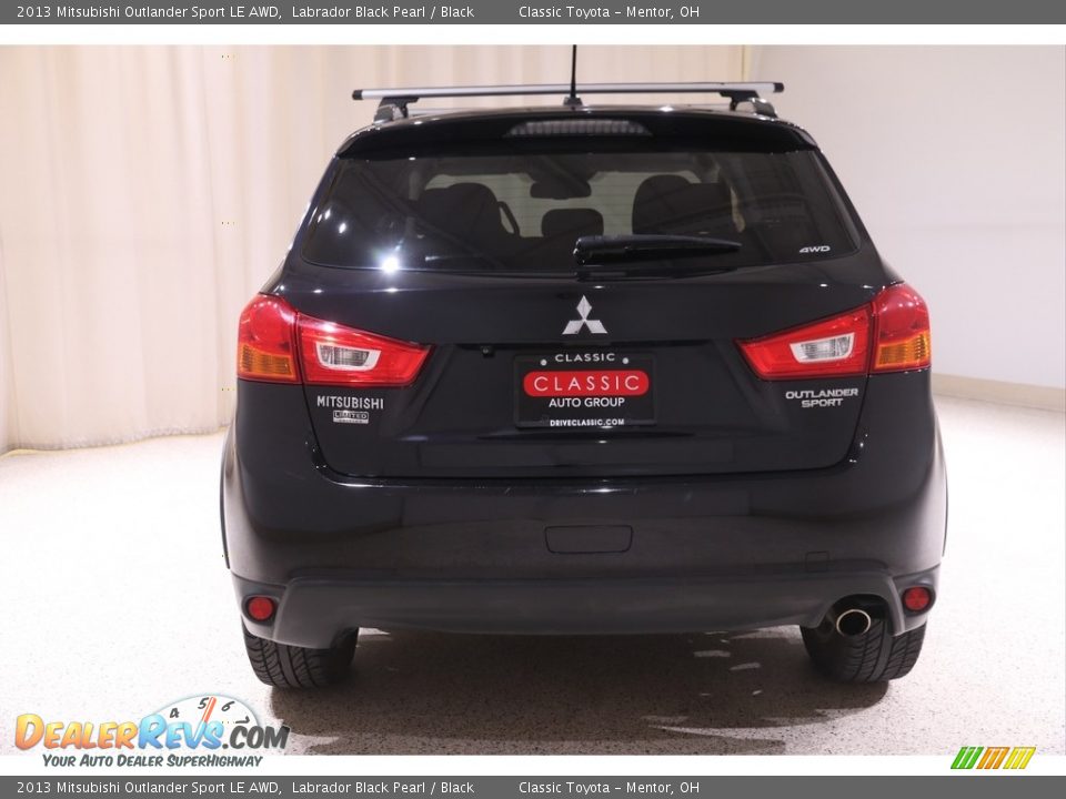 2013 Mitsubishi Outlander Sport LE AWD Labrador Black Pearl / Black Photo #18