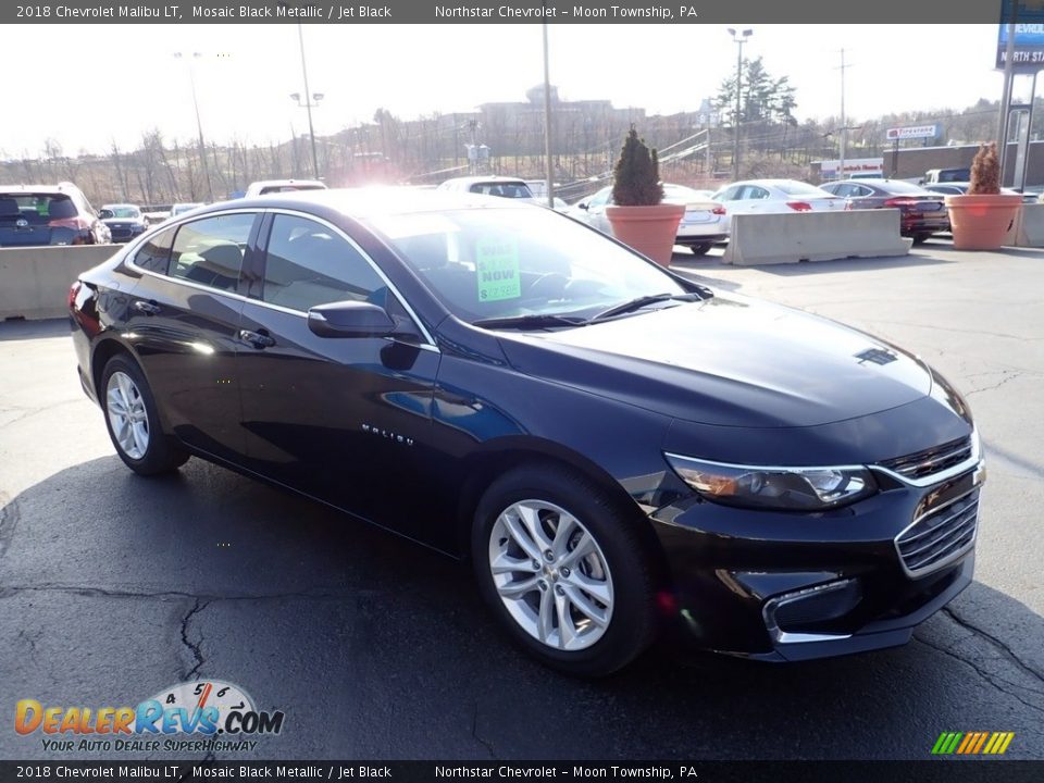 2018 Chevrolet Malibu LT Mosaic Black Metallic / Jet Black Photo #11