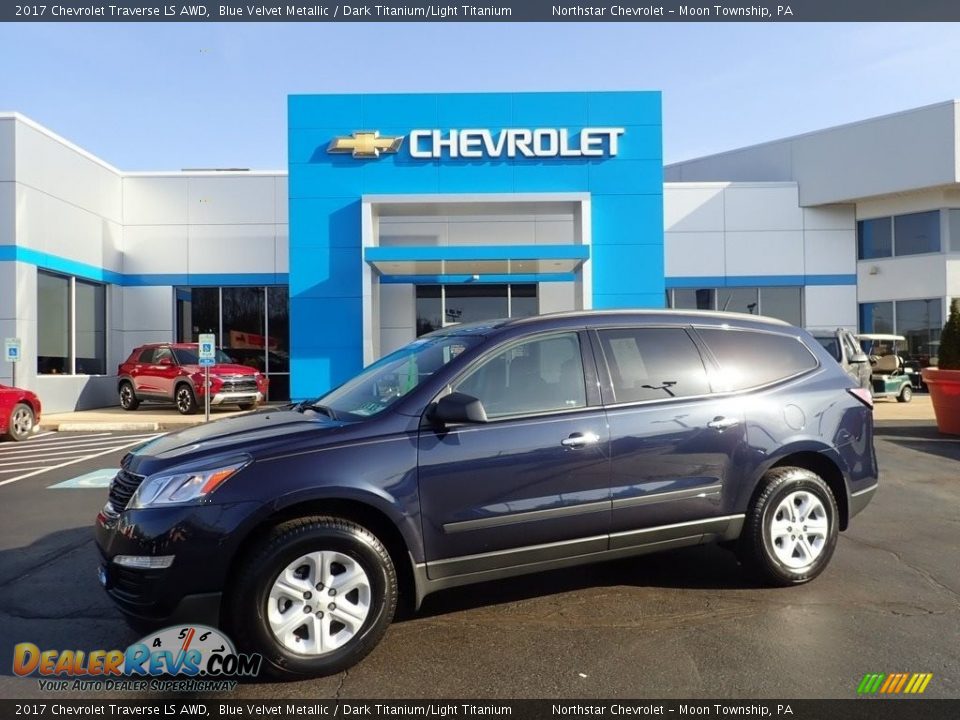 2017 Chevrolet Traverse LS AWD Blue Velvet Metallic / Dark Titanium/Light Titanium Photo #1